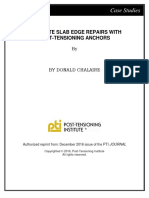 Pti Journal Case Studies: Concrete Slab Edge Repairs With Post-Tensioning Anchors