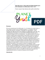 Planet YouthPrincipios Directrices y Desarrollo Del Modelo Islandés Para La Prevención Del Uso de Sustancias