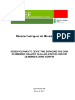 63- Rômulo Rodrigues de Morais Bezerra - DESENVOLVIMENTO DE FILTROS ESPACIAIS FSS COM ELEMENTOS POLARES PARA APLICAÇÕES INDOOR DE REDES LOCAIS SEM FIO