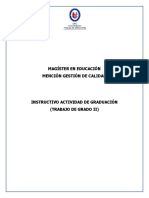 INSTRUCTIVO (TG2) GESTIÓN DE CALIDAD Actualizado