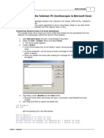 Direct Link From The Velleman PC Oscilloscopes To Microsoft Excel