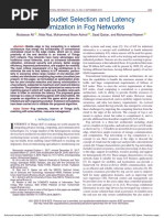 Joint Cloudlet Selection and Latency Minimization in Fog Networks