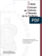 Boletín Historia y Filosofía de La Medicina