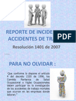 6. Reporte Incidentes y accidentes trabajo