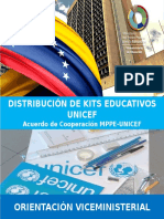 Distribución de kits educativos UNICEF 2020-2021