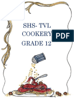 SHS-TVL Cookery Grade 12: Deped Learning Activity Sheets (Las)