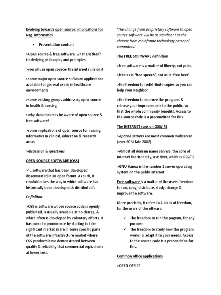 Evolving Towards Open Source | PDF | Open Source | Free Software