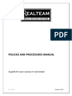 Policies and Procedures Manual: A Guide For Your Success in Real Estate
