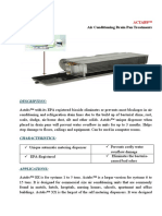 Air Conditioning Drain Pan Treatments: Description