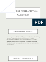 Permanent Contraception: Vasectomy