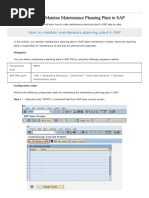 SAP PM - Maintan Maintenance Planning Plant in SAP