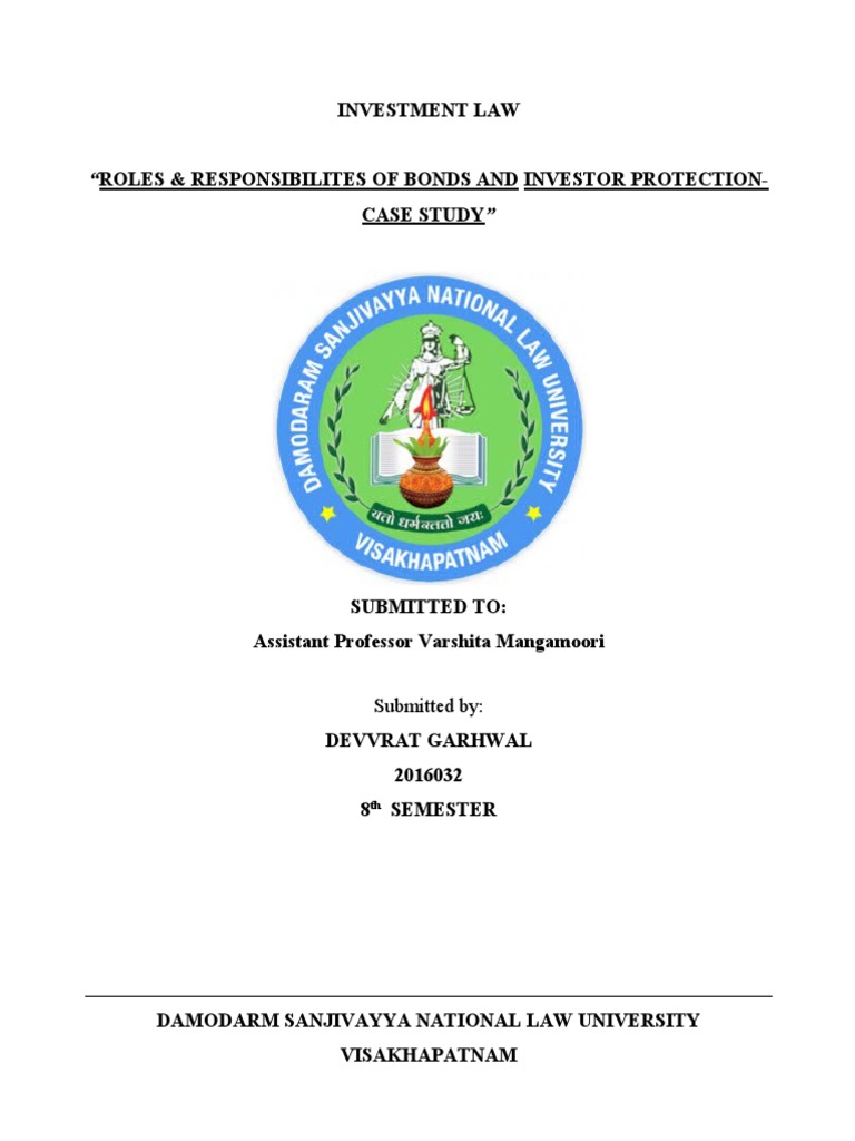 Investment Law PDF Bonds (Finance) Securities (Finance)