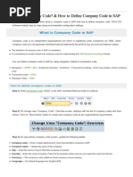 What Is Company Code? & How To Define Company Code in SAP