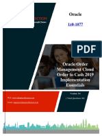 Oracle: Oracle Order Management Cloud Order To Cash 2019 Implementation Essentials