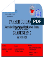 Career Guidance Modules: Narrative Reports and Evaluation Forms