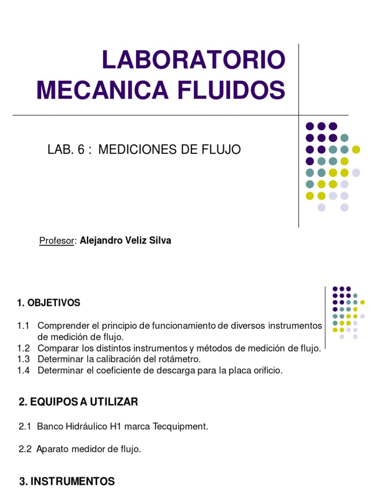 Understanding Flow Measurement A Laboratory Study of Different Flow