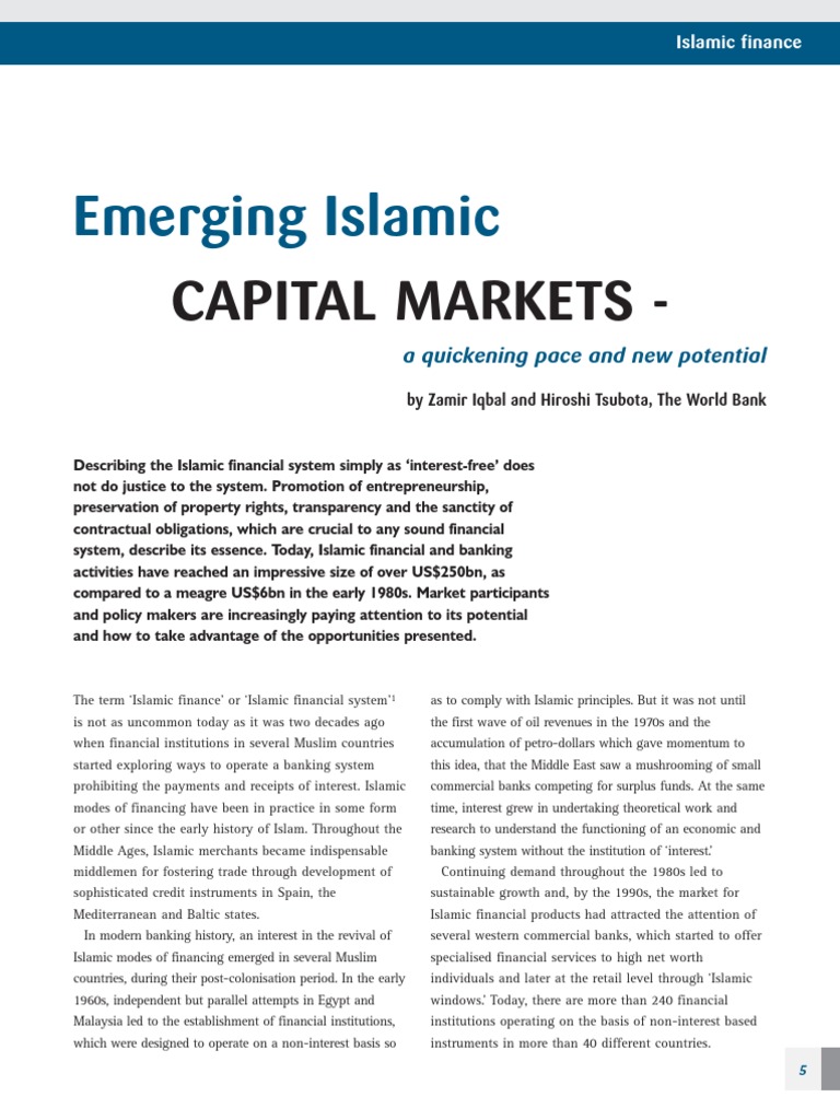 Islamic Finance: Growth & Capital Markets | PDF | Islamic Banking And ...