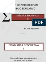 Estadística descriptiva grupos universitarios