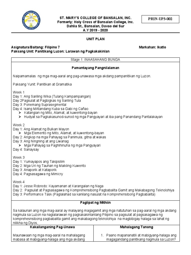 3rd and 4th UP | PDF