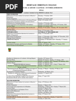 Approved Academic Calendar For 2020-2021 October Admission PDF