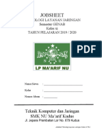 Jobsheet Teknologi Layanan Jaringan Kelas Xi Semester GENAB