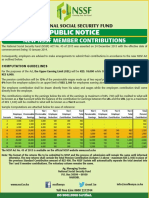 Public Notice: New NSSF Member Contributions