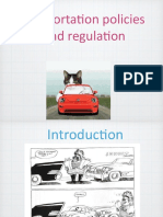 Week 8 Transportation Policies and Regulation Iumw