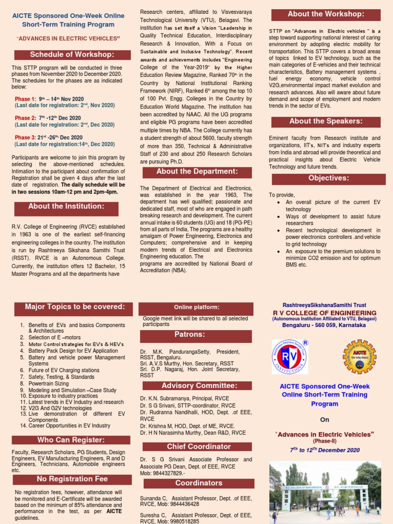 Sttp Aev Phase Ii Pdf Electric Vehicle Electrical Engineering