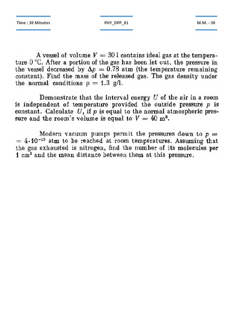 Phy DPP 01 | PDF