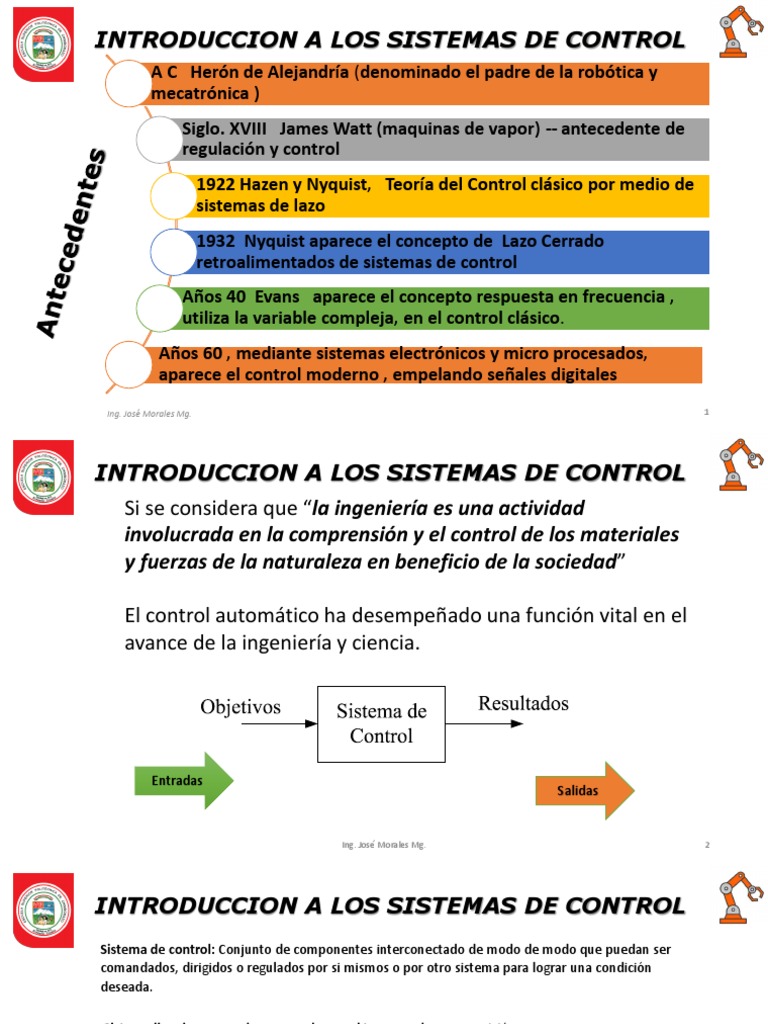 P1 - 2 - Introduccion A Los Sistemas de Control | PDF | Sistema de ...