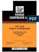 VEK 20-50 Screw Compressor: Maintenance and Spare Parts Guide