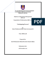 Imd 213 Catalouging Process