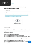 Mercedes Trucks NR Fault Codes