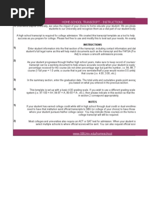 homeschool-transcript-template