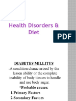 Health Disorders & Diet