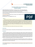 Prevalence of Poultry (Gallus Domesticus) Diseases in Southern Somalia