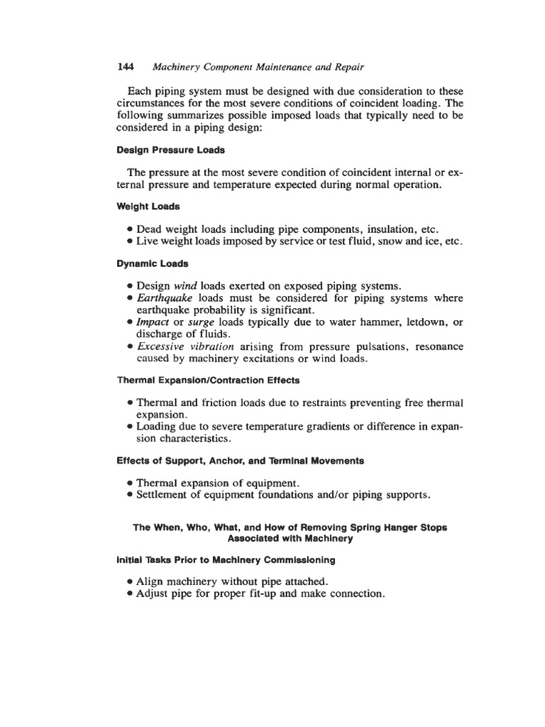 Machinery Component Maintenance and Repair: Earthquake Surge | PDF