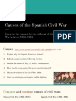 Causes of The Spanish Civil War PDF