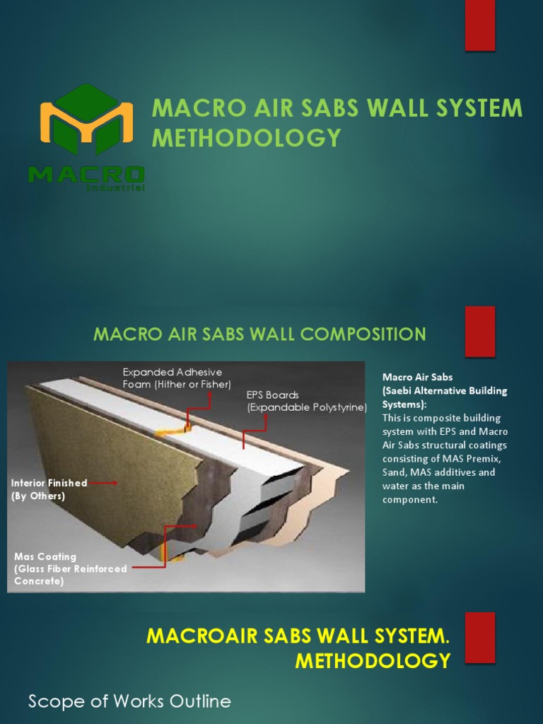 Macro Air SABS Wall System Guide | PDF | Masonry | Adhesive