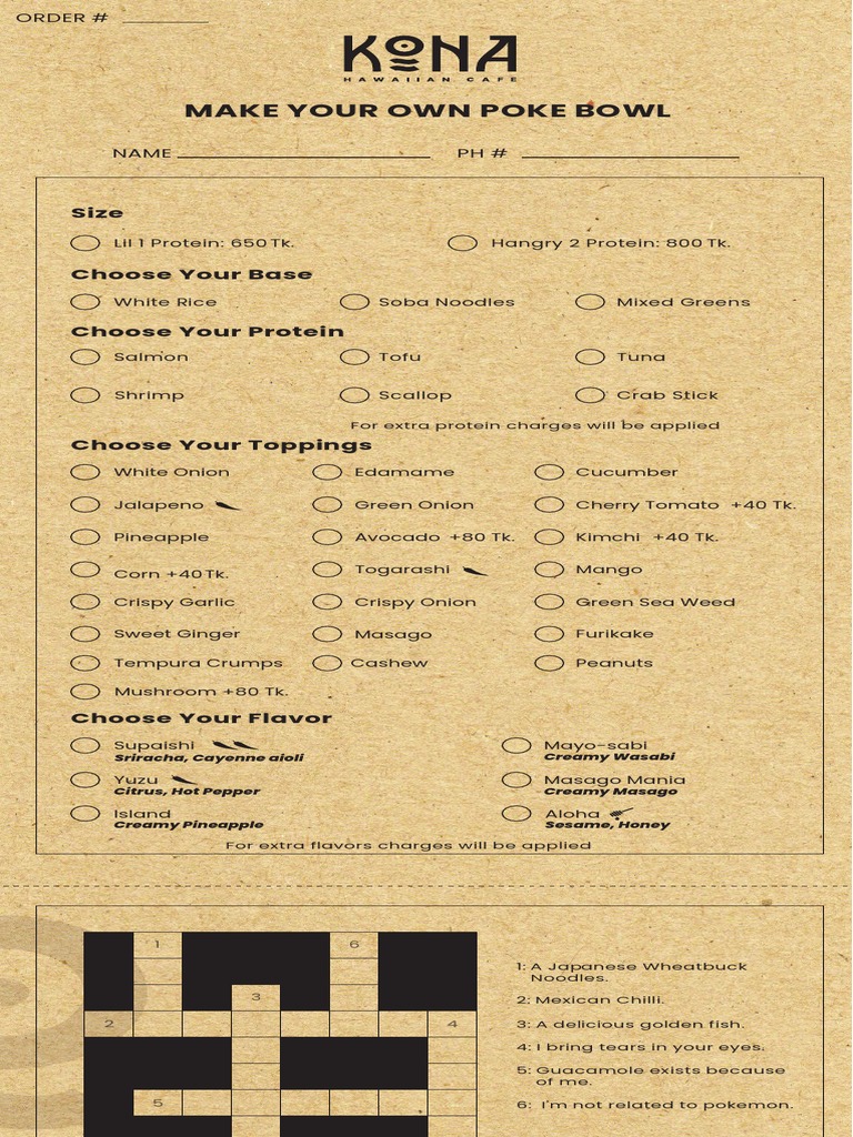 Make Your Own Poke Bowl Sriracha, Cayenne Aioli Creamy Wasabi Creamy