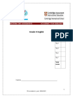 G4 Mid Term I English Exam 2020-2021