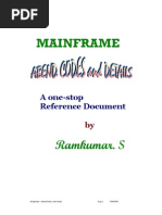 MAINFRAME ABEND CODES and DETAILS - All in One