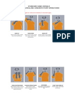 Standard Hand Signals For Controlling Concrete Pump Operations