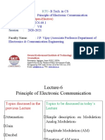 Principles of Electronic Communication Lecture on Amplitude Modulation