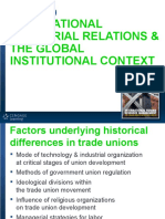 International Industrial Relations & The Global Institutional Context