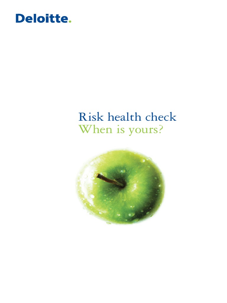 Risk Health Check: When Is Yours? | PDF | Risk Management | Risk