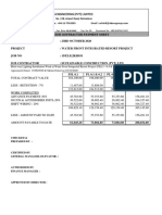 Abans Engineering (PVT) Limited: Sub Contractor Payment Sheet