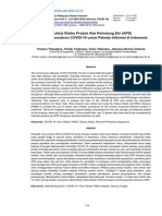 Analisis Risiko Produk Alat Pelindung Diri (APD) Pencegah Penularan COVID-19 Untuk Pekerja Informal Di Indonesia