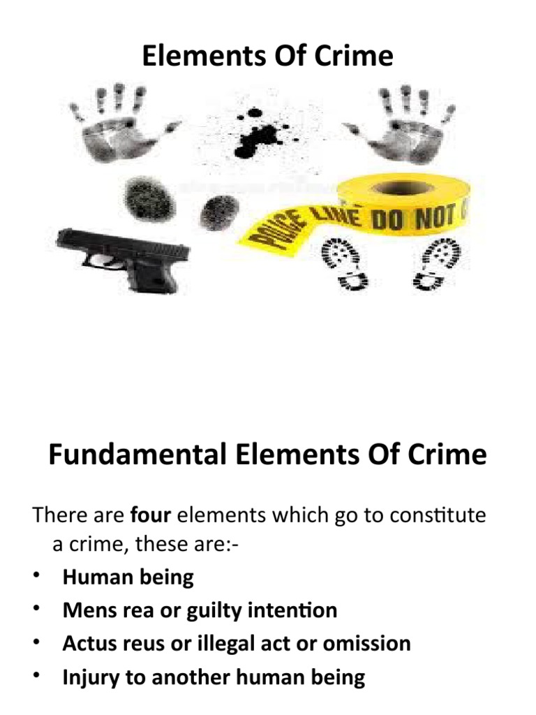1 Elements of Crime - 3 | PDF | Mens Rea | Element (Criminal Law)