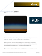 ESA - Space For Kids - Qué Es El Espacio PDF